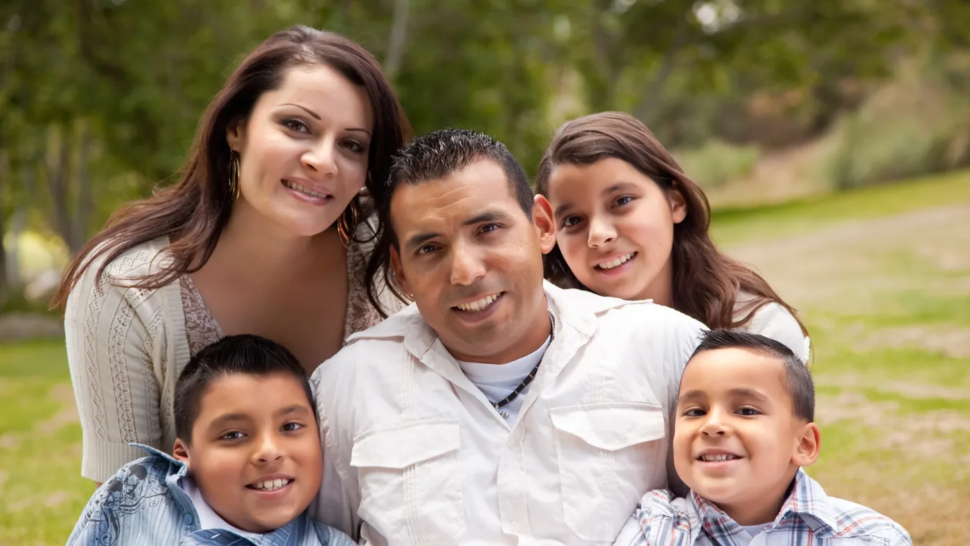 Familia hispana en Estados Unidos